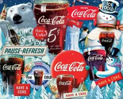 Springbok - 34-10924 - Coca Cola Ice Cold Holidays - 1000 Piece (Unusual Shaped Pieces)