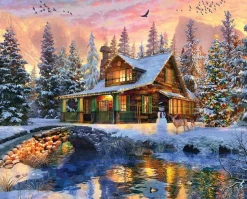 Springbok - 34-10909 - Rocky Mountain Christmas (Dominic Davison) - 1000 piece (Unusual Shaped Pieces)