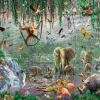 Sunsout - 71610 - African Mural (Adrian Chesterman) - 500 Piece Panoramic