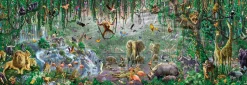 Sunsout - 71610 - African Mural (Adrian Chesterman) - 500 Piece Panoramic