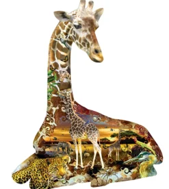 Sunsout - 95349 - African Spots (Lori Schory) - 700 Piece Shaped puzzle