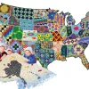 Sunsout - 95992 - An American Quilt (Joseph Burgess) - 600 Piece Shaped Puzzle