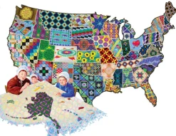 Sunsout - 95992 - An American Quilt (Joseph Burgess) - 600 Piece Shaped Puzzle