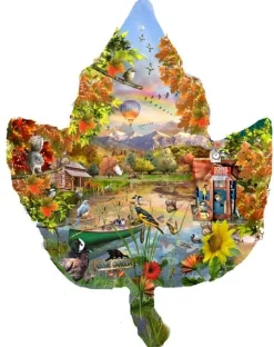 Sunsout - 95298 - Autumn Shoreline - 1000 Piece Shaped
