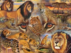 Sunsout - 70934 - Big Cats of the Plains (Cynthie Fisher) - 500 Piece