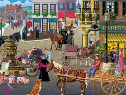 Sunsout - 38717 - Busy Public Square (Joseph Burgess) - 300 Piece