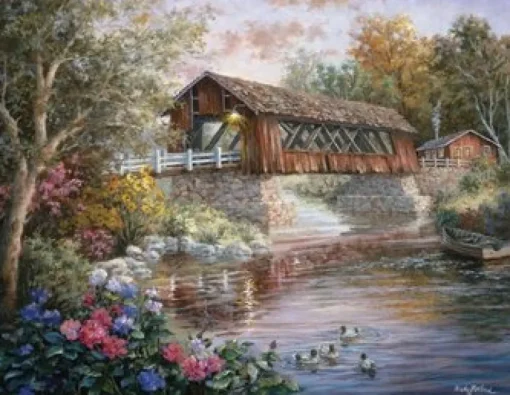 Sunsout - 19211 - Country thoroughfare (Nicky Boehme) - 1000piece (Larger Size Pieces)