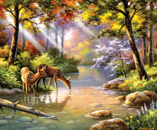 Sunsout - 36597 - Doe Re Me Creek (Sung Kim) - 1000 Piece
