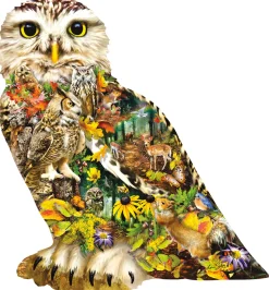 Sunsout - 95078 - Forest Messenger (Lori Schory) - 650 Piece Shaped Puzzle