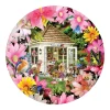 Sunsout - 35254 - Garden Shed in Flowers (Lori Schory) - 500 Piece Circular