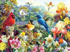 Sunsout - 61925 - Golden Irises (Oleg Gavrilov) - 1000 Piece