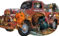 Sunsout - 96089 - Harvest Truck (Jerry Gadamus and Cynthie Fisher) - 1000 Piece Shaped Puzzle