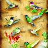 Sunsout - 66401 - Hummingbirds (Susan Bourdett) - 500 Piece Panoramic