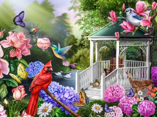 Sunsout - 29814 - Lakeside Fantasy (Tom Wood) - 1000 Piece