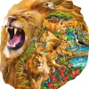 Sunsout - 97010 - Lion Family (Lori Schory) - 1000 Piece Shaped Puzzle