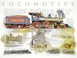 Sunsout - 65203 - Locomotive (Dahl Taylor) - 500piece