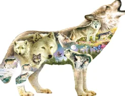 Sunsout - 96038 - Meadow Wolf (Greg Giordano) - 750 Piece Shaped