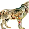 Sunsout - 96049 - Native American Wolf (Greg Giordano) - 750 Piece Shaped