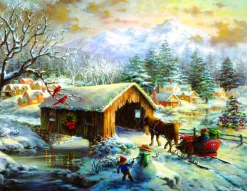 Sunsout - 19319 - Over the Covered Bridge (Nicky Boehme) - 1000 XL Piece