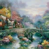 Sunsout - 18040 - Peaceful Cottage (James Lee) - 300 Piece