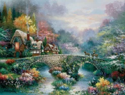 Sunsout - 18040 - Peaceful Cottage (James Lee) - 300 Piece