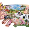 Sunsout - 97077 - Pig Farm (Lori Schory) - 800 Piece Shaped Puzzle