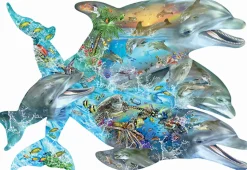 Sunsout - 95264 - Song of the Dolphins (Lori Schory) - 1000 Piece Shaped Puzzle