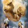Sunsout - 55611 - Spirit of the White Buffalo (Carol Cavalaris) - 500 Piece