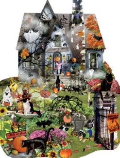 Sunsout - 95615 - Spooky House (Lori Schory) - 1000 Piece Shaped Puzzle