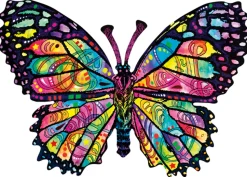 Sunsout - 97260 - Stained Glass Butterfly (Dean Russo) - 1000 Piece Shaped Puzzle