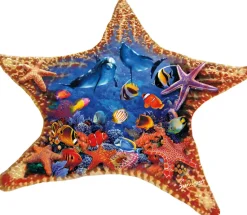 Sunsout - 97136 - Starfish (Steve Sundram) - 600 Piece Shaped Puzzle