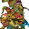 Sunsout - 90426 - T Rex Attack (Dennis Rogers) - 1000 Piece Shaped