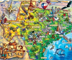 Sunsout - 20516 - Texas (Maria Rabinky) - 1000 Piece