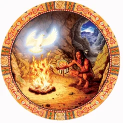 Sunsout - 21804 - White Eagle (Aron Gadd) - 500 Piece Circular