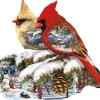 Sunsout - 97189 - Winter Cardinals (Lori Schory) - 800 Piece Shaped