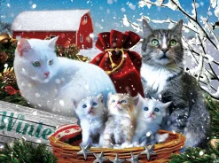 Sunsout - 42227 - Winter Kitties (Rafael Trujillo) - 300 Piece