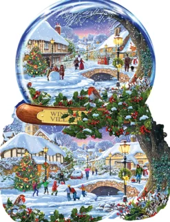 Sunsout - 97152 - Winter Village (Steve Crisp) - 1000 Piece Shaped Puzzle