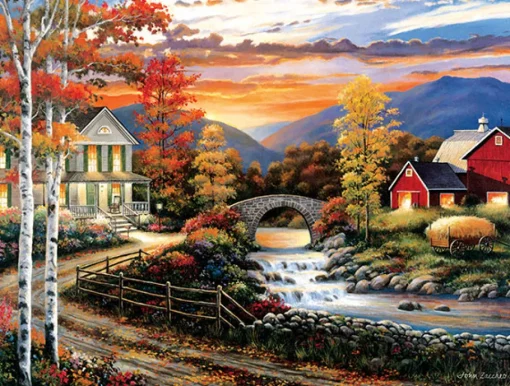 Sunsout - Babbling Creek Road (John Zaccheo) - 300 Piece