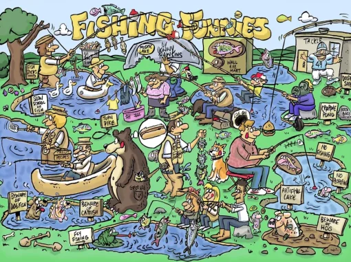 Sunsout/GoodWay - 16003GW - Fishing Funnies (Jonny Hawkins) - 1000 Piece