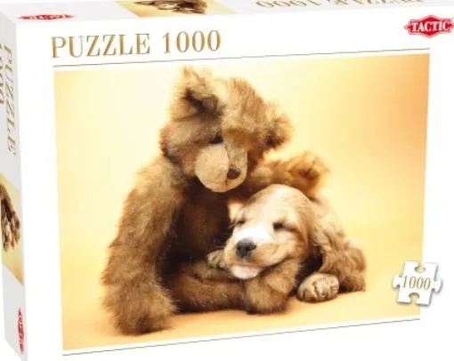 Tactic - 40912 - Puppy and a Teddy Bear - 1000 Piece