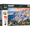 Trefl - 26182 - Beautiful Island of Santorini Greece - 1500 Piece Includes Puzzle Glue