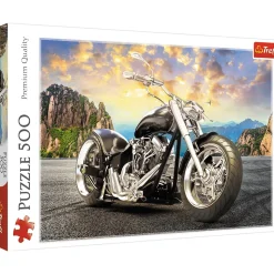 Trefl - 37384 - Black Motorcycle - 500 Piece