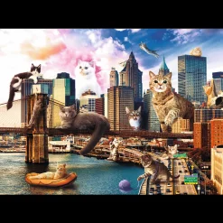 Trefl - 10595 - Cats in New York - 1000 Piece