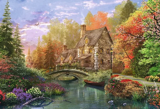 Trefl - 26136 - Cottage by the Lake (Dominic Davison) - 1500 Piece