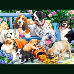 Trefl - 10556 - Dogs in the Garden (Daniela Pirola) - 1000 Piece