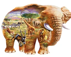 Wentworth - 561906 - Elephant Savanna (Adrian Chesterman) - 250 Piece Wooden