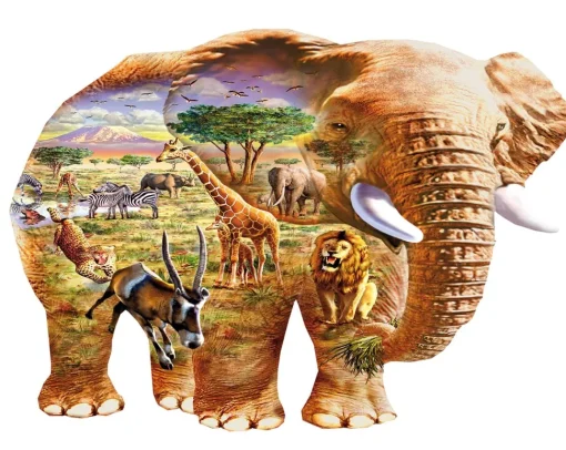 Wentworth - 561906 - Elephant Savanna (Adrian Chesterman) - 250 Piece Wooden