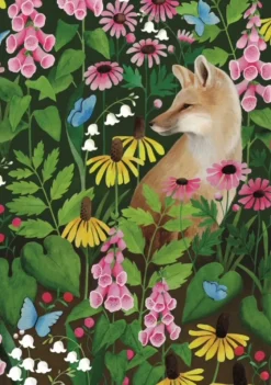Wentworth - 1060602 - Fox and Foxgloves (Bex Parkin) - 500 Piece Wooden