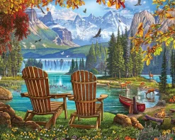 White Mountain - 1977 - Mountain Paradise (Steve Crisp) - 1000 Piece
