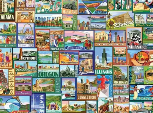 White Mountain - 1434 - America (Steve Cameron) - 1000 Piece
